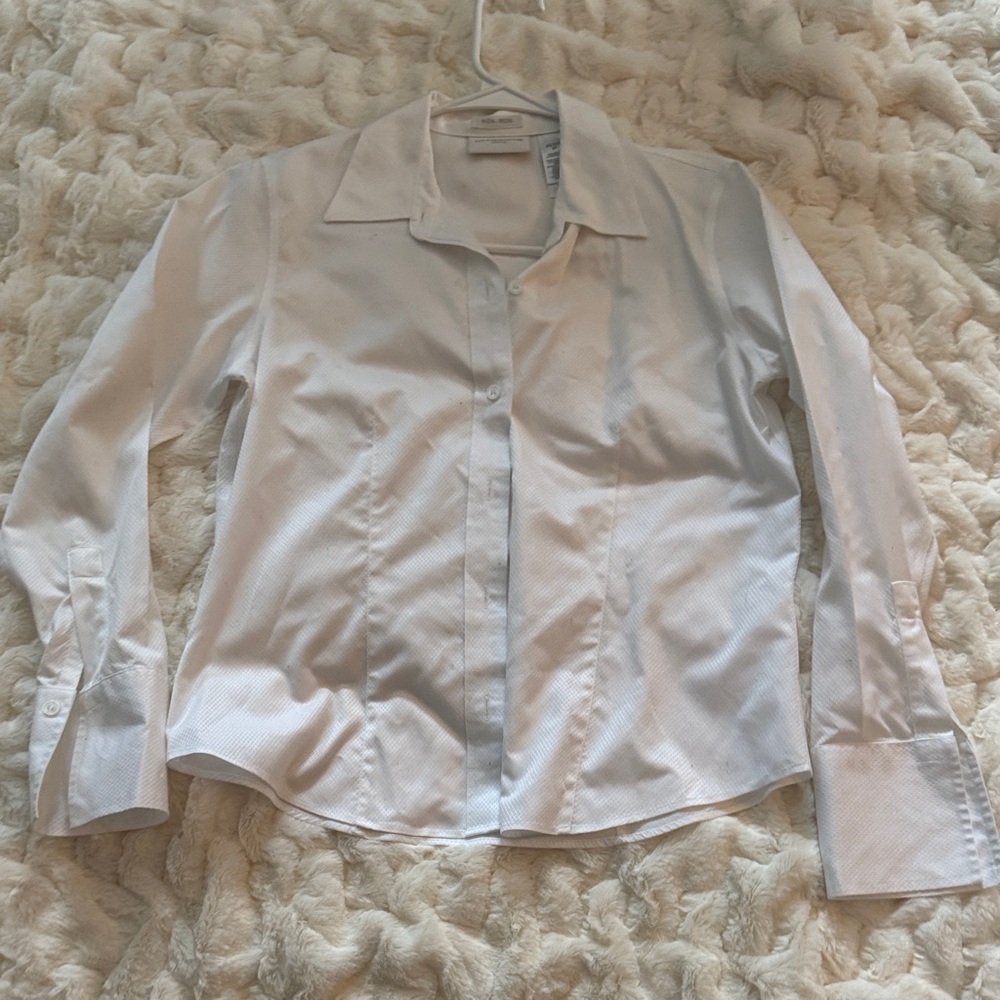 Liz Claiborne Non-Iron White Blouse